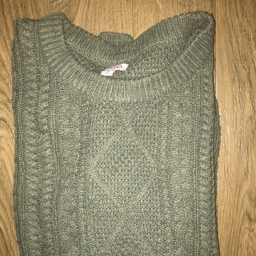 Green sweater dress